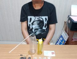 Geledah Indekos di Luwuk Selatan, Polisi Amankan pelaku dan 9 Sachet Sabu