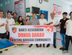 Setetes Darah, Sejuta Harapan: Satintelkam Polres Banggai dan Kresna Community Gelar Donor Darah di PMI