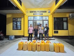 Patroli Malam Berbuah Hasil, 300 Liter Cap Tikus Disita Polsek Lamala