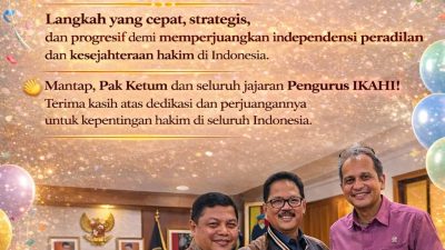 IKAHI Dorong Percepatan RUU Hukum Perdata Internasional, Hakim Turun Langsung ke Arena Legislasi