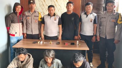 Gerebek Tiga Lokasi di Masama, Polsek Lamala Ringkus Jaringan Pengedar Sabu